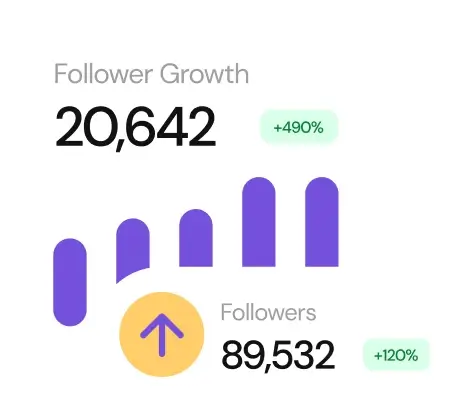 Follower growth chart